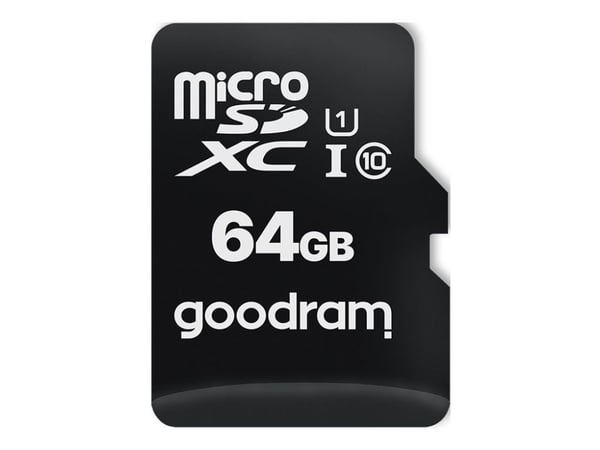 GOODRAM M1AA - Flashminnekort (SD-adapter inkludert) - 64 GB - UHS-I U1 / Class10 - microSDXC UHS-I