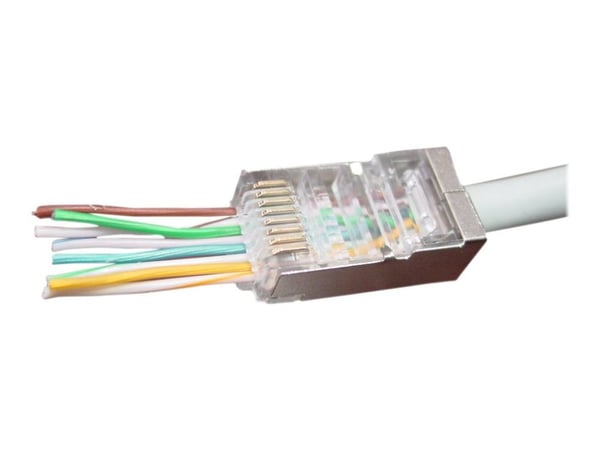Gembird LC-PTF-01/10, RJ-45, Ruskea, Hopea, Läpinäkyvä, F/UTP (FTP), Kulta, CE, ISO 9002, RoHS
