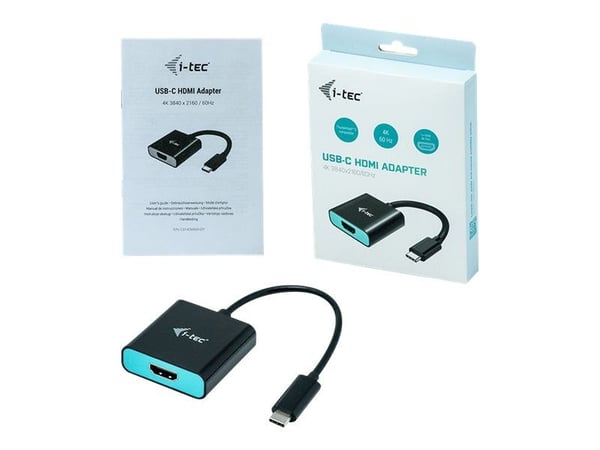 i-Tec USB-C HDMI Adapter - Ekstern videoadapter - USB-C 3.1 - HDMI - svart