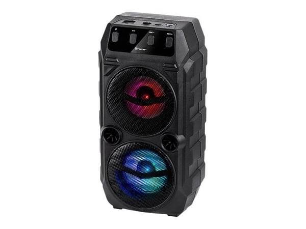 Tracer SUPERBOX - Högtalare - för bärbar användning - 2.0-kanals - trådlös - Bluetooth - 10 Watt - svart