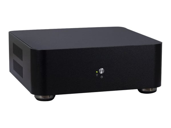 Inter-Tech A60 - USFF - Mini-ITX case - strömadapter 60 Watt - svart - USB