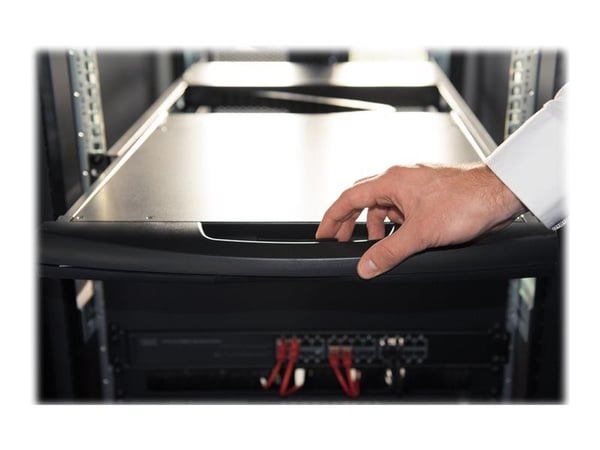 Digitus Professional DS-72211-3US - KVM-konsoll med KVM-svitsj - 16 porter - US - 19" - kan monteres i rack - 1366 x 768 @ 60 Hz - 1000:1 - svart, ...