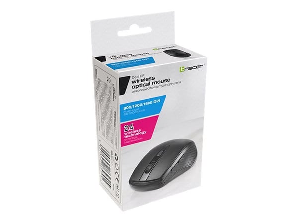 Tracer Deal - Mus - høyrehendt - optisk - 6 knapper - trådløs - 2.4 GHz - USB trådløs mottaker - svart