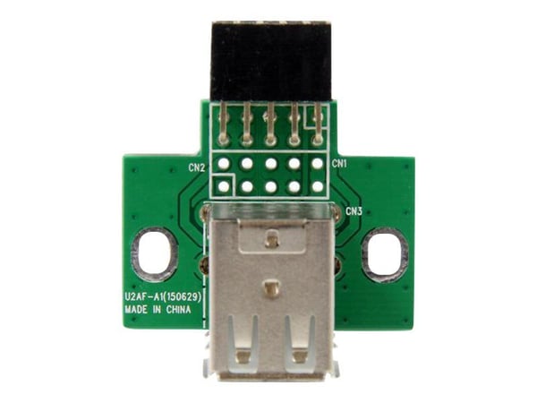 StarTech.com 2 Port USB Motherboard Header Adapter - USB-sovitin - USB (W) - 10-nastainen USB-otsikko (W)
