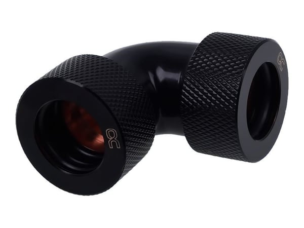 Alphacool HT - Vinkelarmatur for væskekjølesystemskompresjon - mørkesvart
