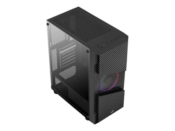 AEROCOOL ADVANCED TECHNOLOGIES AeroCool Menace Saturn FRGB v1 - Tempered Glass Edition - Tower - ATX - sidopanel med fönster (härdat glas)