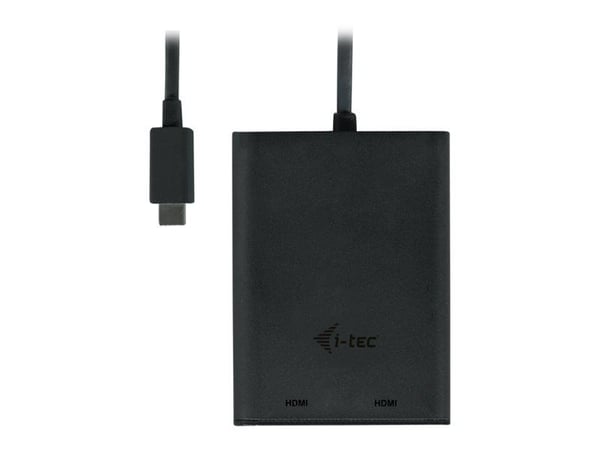i-Tec - Extern videoadapter - USB-C 3.1 - 2 x HDMI - svart