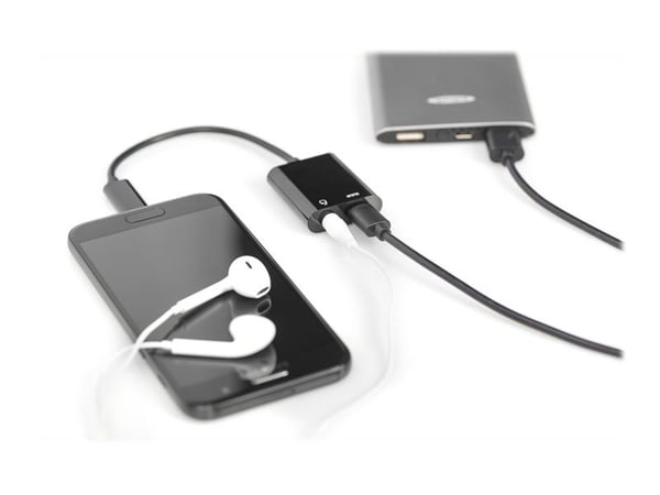 Digitus AK-300400-002-S, USB 3.2 Gen 1 (3.1 Gen 1) Type-C, Musta, 3.5mm, USB 3.2 Gen 1 (3.1 Gen 1) Type-C, Kiina, 5 A, 1 kpl