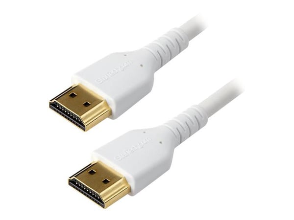 StarTech.com RHDMM2MPW, 2 m, HDMI-tyyppi A (vakio), HDMI-tyyppi A (vakio), Äänen paluukanava (ARC), Valkoinen