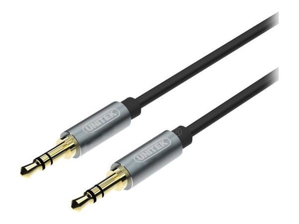 Unitek - Lydkabel - mini-phone stereo 3.5 mm hann til mini-phone stereo 3.5 mm hann - 1.5 m - rullet sammen
