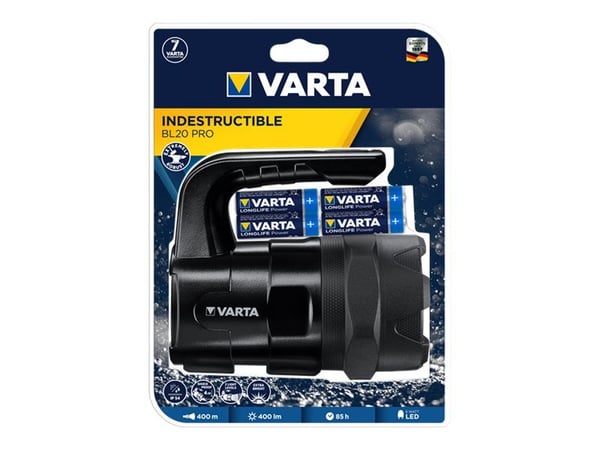 Varta Indestructible BL20 Pro - Ficklampa - LED - 2-läge - 6 W