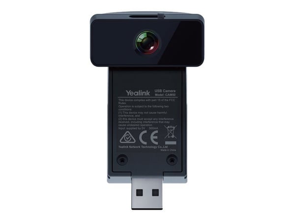 Yealink CAM50 - Konferansekamera - farge - 2 MP - 1280 x 720 - 720/30p - H.264, VP8 - DC 5 V