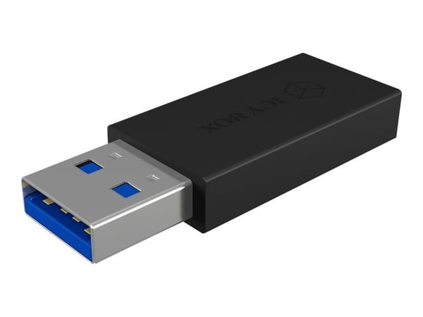 ICY BOX IB-CB015, USB A 3.1 (Gen 2), USB C, Musta