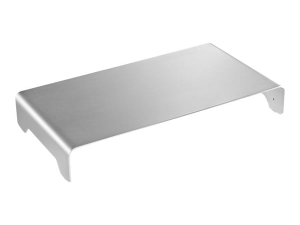 DIGITUS Ergonomic Monitor Riser - Ställ - för bildskärm/bärbar dator - aluminium - silver - skärmstorlek: 11"-32"