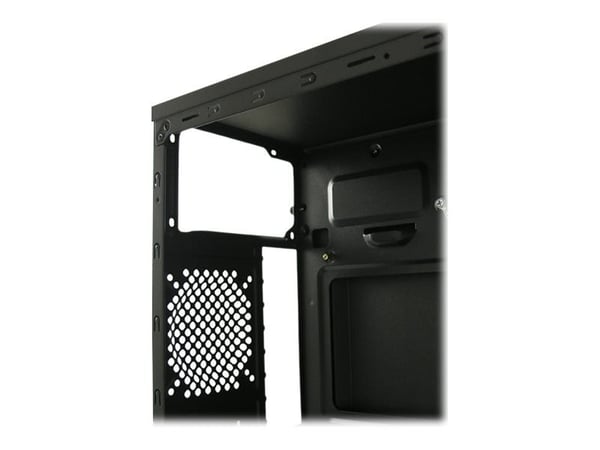 LC Power Classic 7038B - Tower - ATX - ingen strømforsyning - svart, børstet aluminiumssvart - USB/lyd