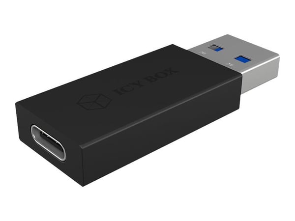 ICY BOX IB-CB015, USB A 3.1 (Gen 2), USB C, Musta