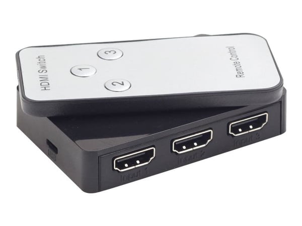 Cablexpert DSW-HDMI-34 - Video/audio switch - 3 x HDMI - stasjonær