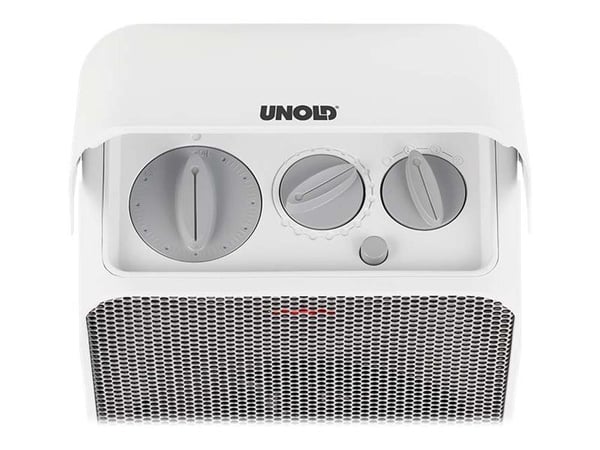 UNOLD Box - Varmevifte - frittstående - hvit/grå