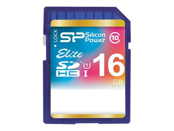 SILICON POWER Elite - Flash-minneskort - 16 GB - Class 10 - SDHC UHS-I
