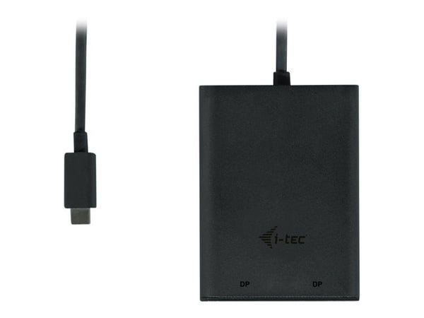 i-Tec - Extern videoadapter - USB-C 3.1 - 2 x DisplayPort - svart