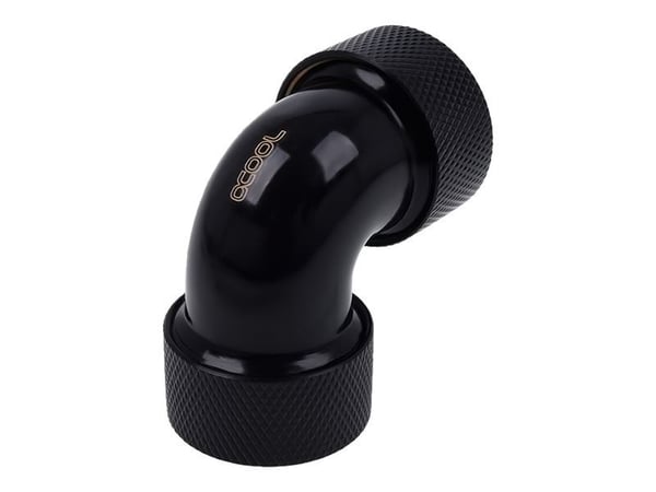 Alphacool HT - Vinkelarmatur for væskekjølesystemskompresjon - mørkesvart