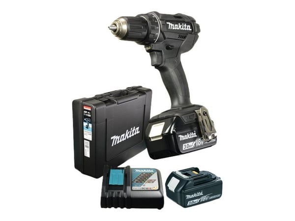 Makita DDF482RFEB - Drill/driver - trådløs 13 mm - 62 N·m - 2 batterier - 18 V
