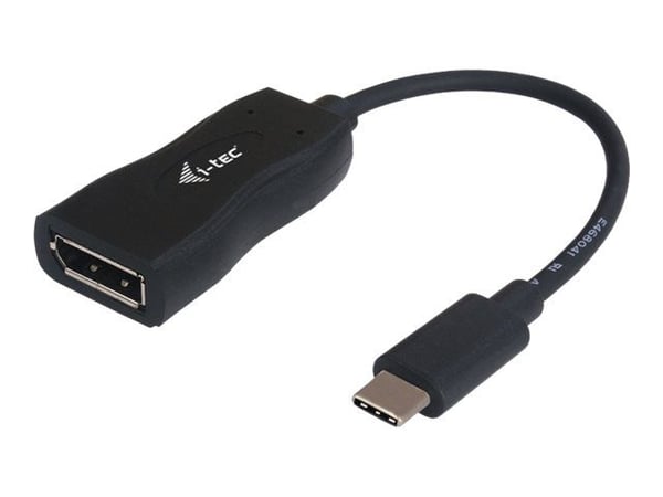 i-Tec USB-C Display Port Adapter - Extern videoadapter - USB-C 3.1 - DisplayPort - svart