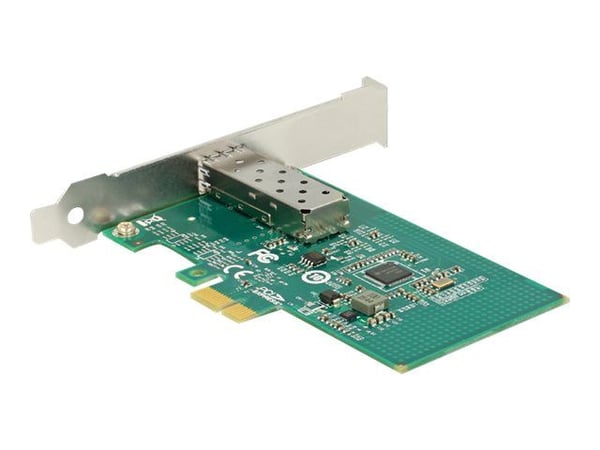 Delock PCI Express Card > 1 x SFP Slot Gigabit LAN - Nettverksadapter - PCIe lav profil - Gigabit SFP x 1