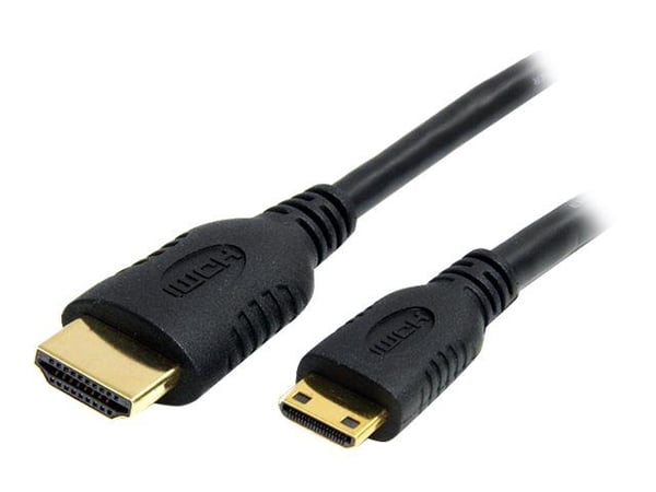 StarTech.com 1m High Speed HDMI Cable with Ethernet HDMI to HDMI Mini - HDMI-kabel med Ethernet - HDMI hane till 19 pin mini HDMI Type C hane - 1 m...