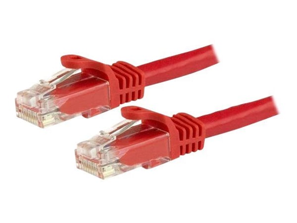 Startech 1.5m CAT6 Ethernet Cable, 10 Gigabit Snagless RJ45 650MHz 100W PoE Patch Cord, CAT 6 10GbE UTP Network Cable w/Strain Relief, Red, Wiring ...