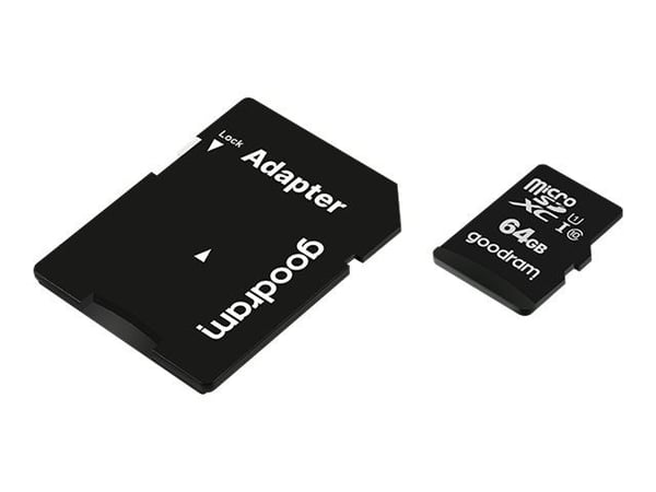 GOODRAM M1AA - Flashminnekort (SD-adapter inkludert) - 64 GB - UHS-I U1 / Class10 - microSDXC UHS-I