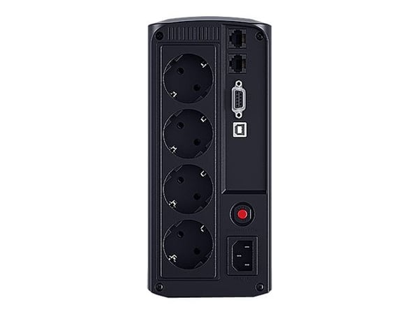 CyberPower Value Pro VP700ELCD - UPS - AC 230 V - 390 watt - 700 VA - RS-232, USB - utgangskontakter: 4 - svart