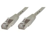 MicroConnect - Nettverkskabel - RJ-45 (hann) til RJ-45 (hann) - 1 m - FTP - CAT 5e - grå
