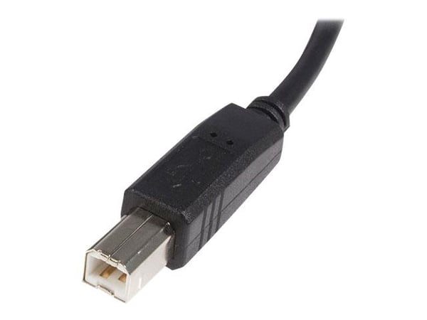 StarTech 0.5m USB 2.0 A to B Cable M/M - USB-kabel - USB (hann) til USB-type B (hann) - USB 2.0 - 50 cm - svart