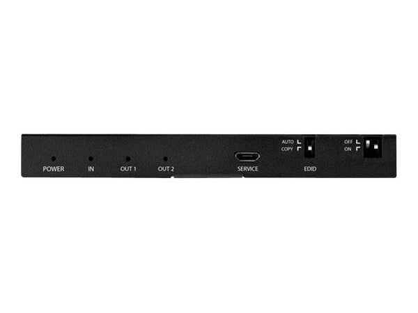 Startech 2-Port HDMI Splitter (1x2), 4K 60Hz UHD HDMI 2.0 Audio Video Splitter w/ Scaler & Audio Extractor (3.5mm/SPDIF), Dual HDMI Splitter (1-In ...