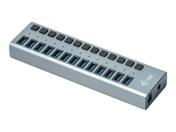 i-Tec USB 3.0 Charging HUB 13 port + Power Adapter 60 W - Hubb - 13 x SuperSpeed USB 3.0 - skrivbordsmodell