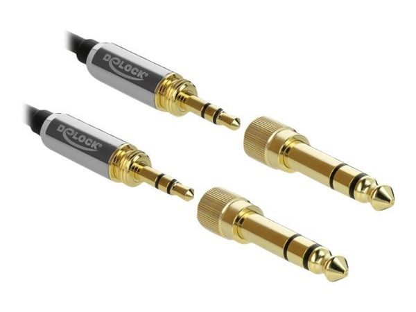 DeLOCK 85834, 3.5mm, Uros, 3.5mm, Naaras, 5 m, Musta