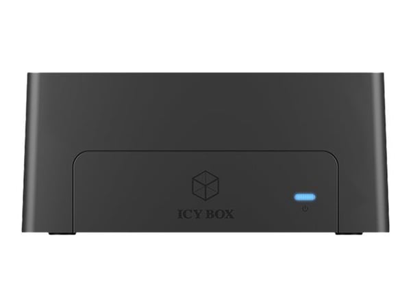 RaidSonic ICY BOX IB-1121-C31 - Lagringskontroller - 2,5" / 3,5" delt - SATA 6Gb/s - USB-C - antrasitt (svart)