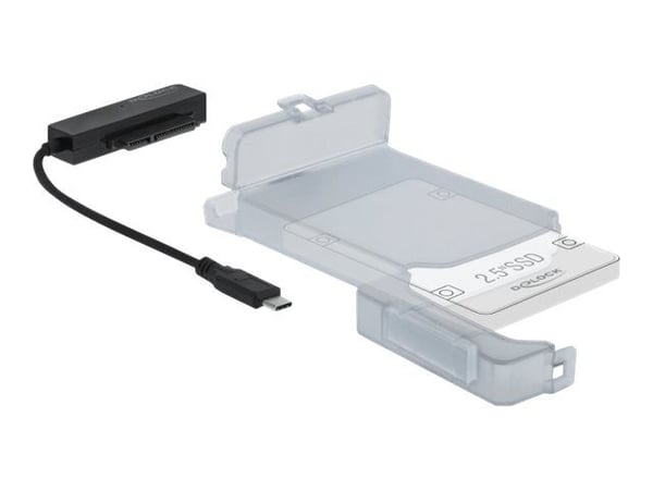 USB TYPE-C™ TIL SATA KONVERTER MED 2.5 BESKYTTELSESKESKER
