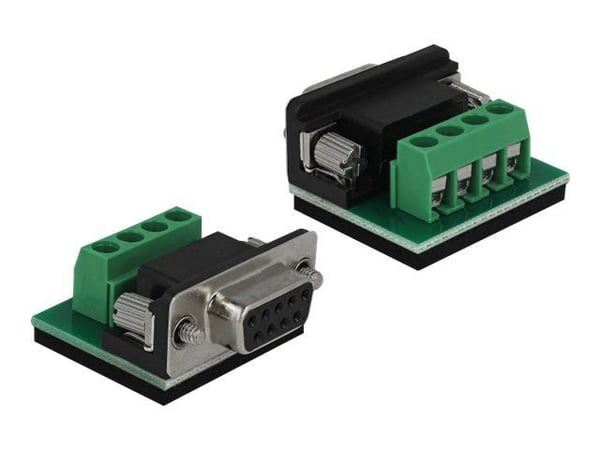 Delock Converter 1 x Serial RS-232 DB9 - 1 x Serial RS-485 ESD-suojauksella 15 kV - Sarjasovitin - RS-232 - RS-485 x 1 - lajittelu