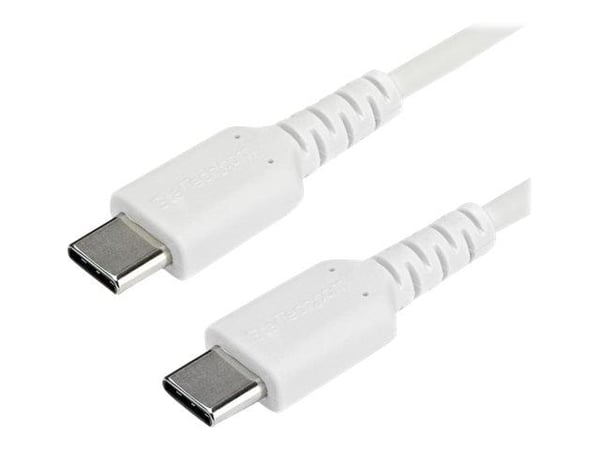 StarTech.com 1m USB C -latauskaapeli, kestävä nopea lataus ja synkronointi USB 2.0 Type C - USB C - kannettavan tietokoneen latausjohto, TPE-takki ...