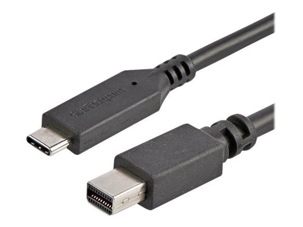 StarTech.com 6ft / 2m USB-C - Mini DisplayPort -kaapeli - 4K 60Hz - Musta - USB 3.1 Type C - mDP adapteri (CDP2MDPMM6B) - DisplayPort kabel - 24 pi...