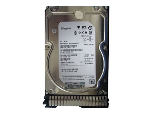 HPE Midline - Harddisk - 3 TB - hot-swap - 3.5" LFF - SAS 6Gb/s - 7200 rpm - med HPE Smart Carrier