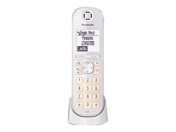 Panasonic KX-TGQ200 - Trådløs digitaltelefon - DECT\GAP - treveis anropskapasitet - hvit