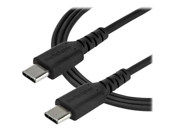 StarTech.com 1m USB C -latauskaapeli, kestävä nopea lataus ja synkronointi USB 2.0 Type C - USB C - kannettavan tietokoneen latausjohto, TPE-takki ...