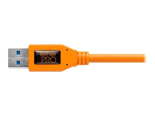 Tether Tools CU5460ORG, 4,6 m, USB A, USB B, USB 3.2 Gen 1 (3.1 Gen 1), 5000 Mbit/s, Oranssi