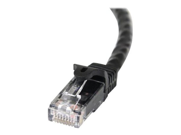 Startech 7.5m CAT6 Ethernet Cable, 10 Gigabit Snagless RJ45 650MHz 100W PoE Patch Cord, CAT 6 10GbE UTP Network Cable w/Strain Relief, Black, Wirin...