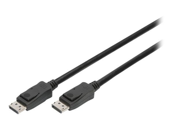 DIGITUS - DisplayPort-kabel - DisplayPort (hann) til DisplayPort (hann) - DisplayPort 1.4 - 2 m - 4K-støtte, 8K-støtte, 5K-støtte - svart