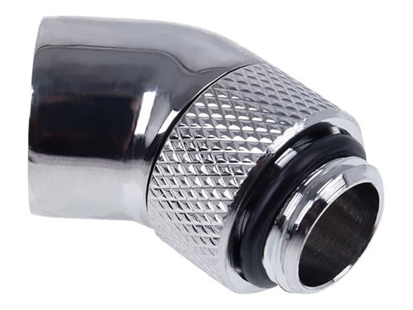 Alphacool istapvinkeladapter 45? dr - G1/4 AG til G1/4 IG - Chrome (17247)
