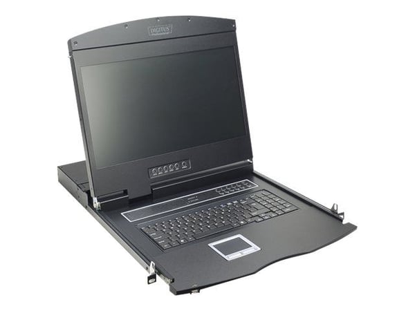 Digitus DS-72211-4GE, 48,3 cm (19"), 1366 x 768 pikseliä, 1000:1, TFT, 16,78 miljoonaa väriä, Cat 5